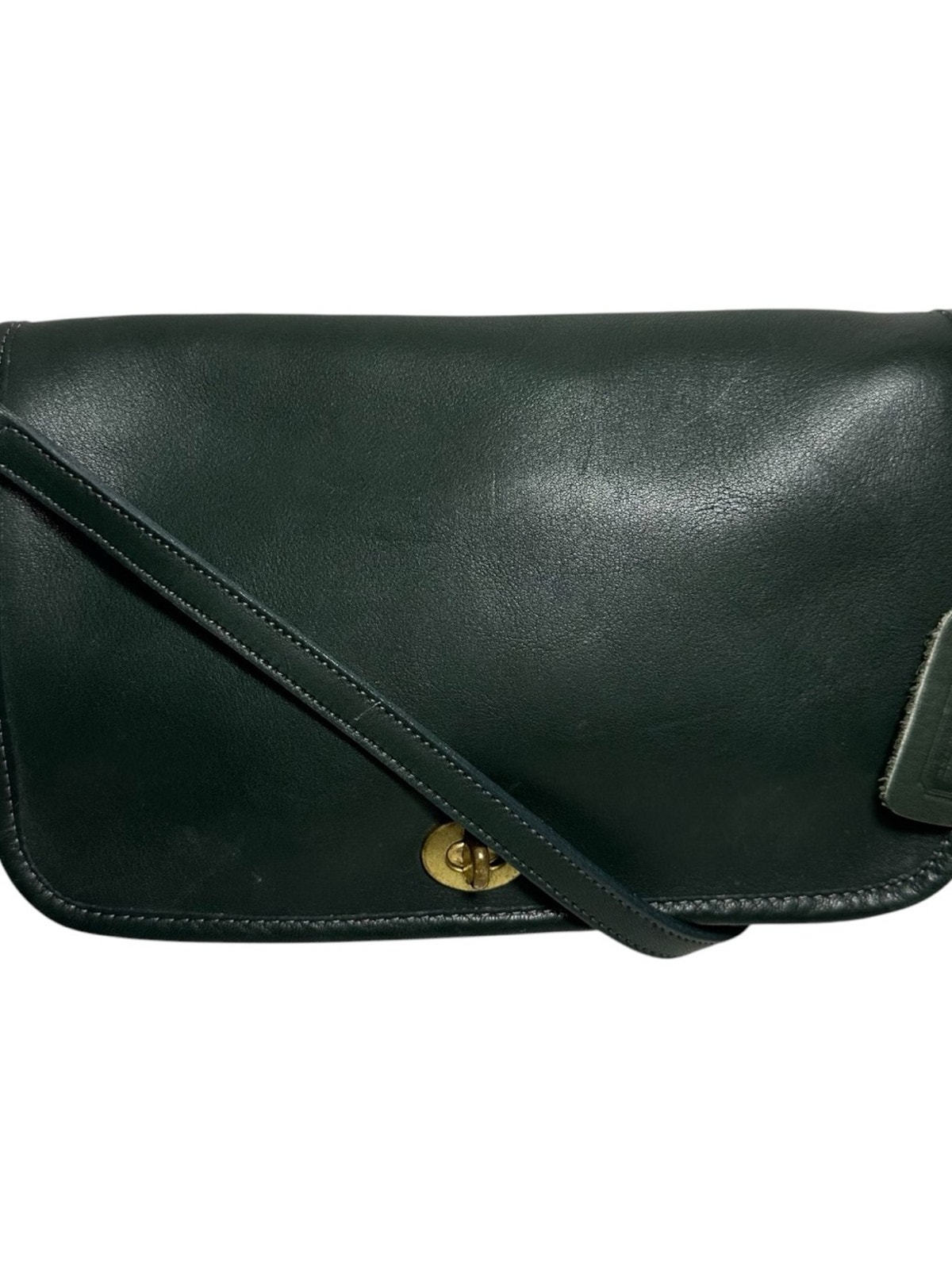 Coach Vintage Dark Hunter Green Leather Bonnie Cashin Shoulder Crossbody Bag